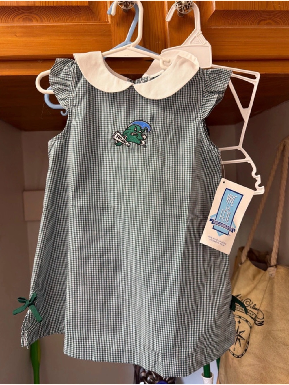 Tulane Green Wave - Vive La Fete toddler girls dress - 3T
